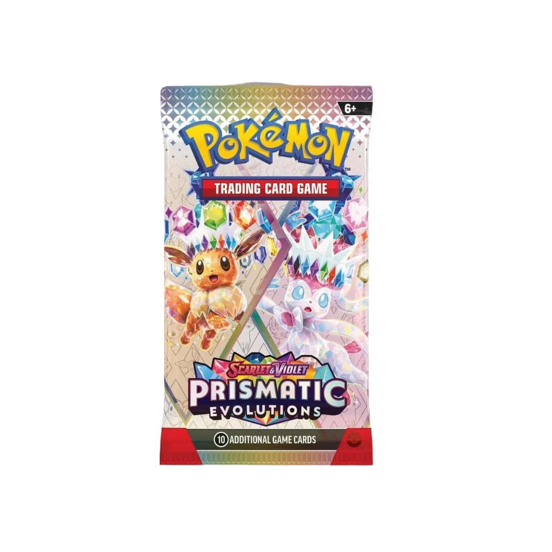 Pokemon TCG: Scarlet & Violet Prismatic Evolutions Booster Pack (Random Art) - 10 Cards