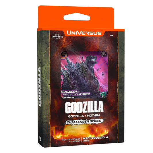 UniVersus Godzilla Challenger Series - Godzilla & Mothra Deck - 2 Character Decks, Ready to Play, Deck Building Card Game, Licensed, UVS Games