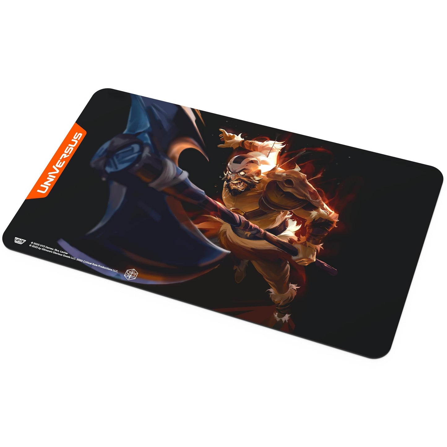 UniVersus: Critical Role: Heroes of Exandria Grog Strongjaw Playmat - 24 x 14 Neoprene Mat, Tabletop Card Game Accessory, UVS Games, Licensed
