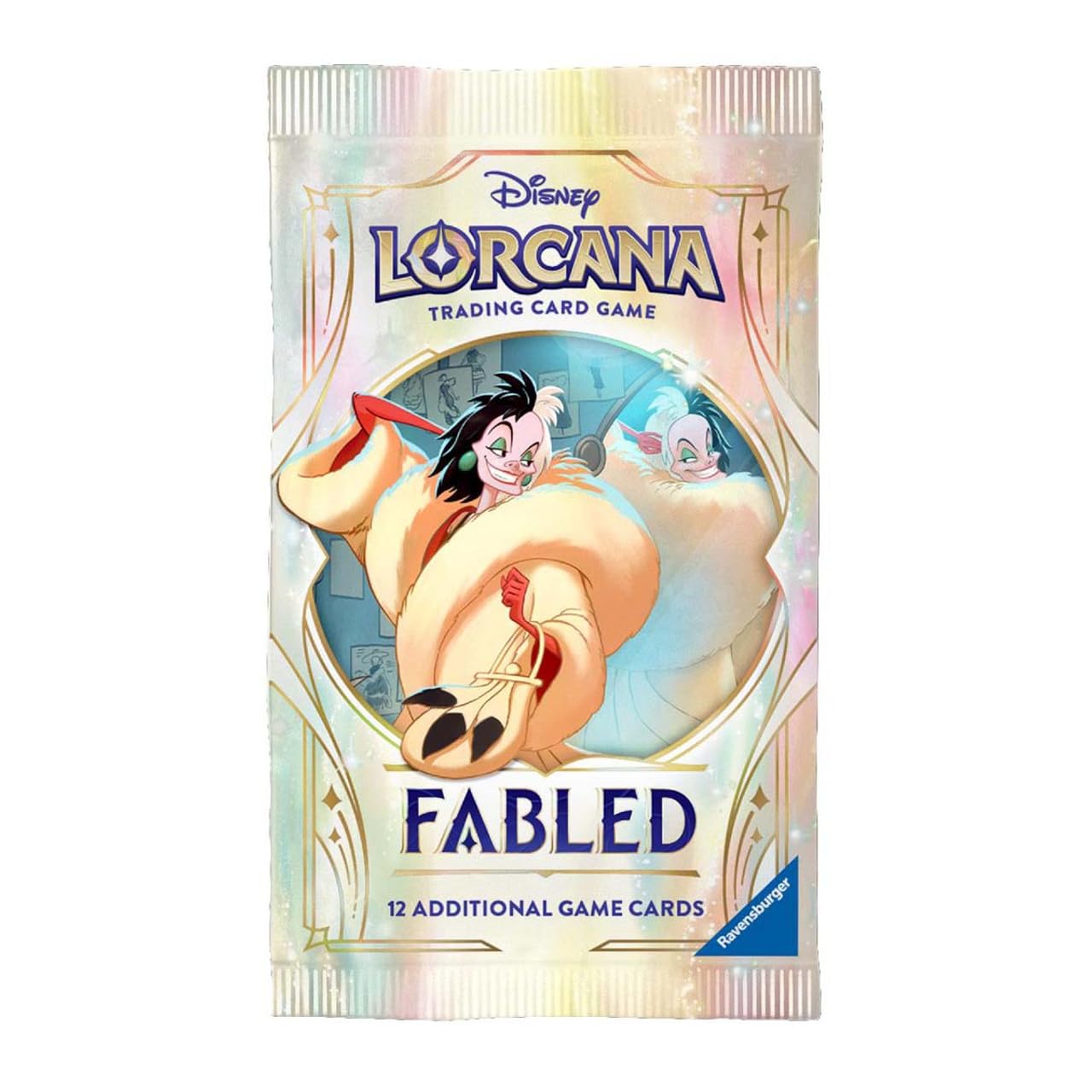 Ravensburger Disney Lorcana TCG: Fabled Assorted Single Booster Pack (12 Cards) | Collectible Trading Cards | Ideal for Disney Fans & TCG Players | Suitable for Ages 8+