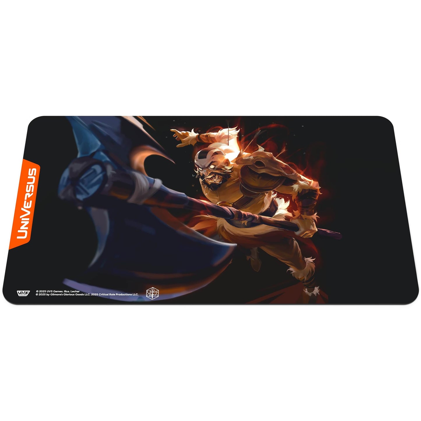 UniVersus: Critical Role: Heroes of Exandria Grog Strongjaw Playmat - 24 x 14 Neoprene Mat, Tabletop Card Game Accessory, UVS Games, Licensed
