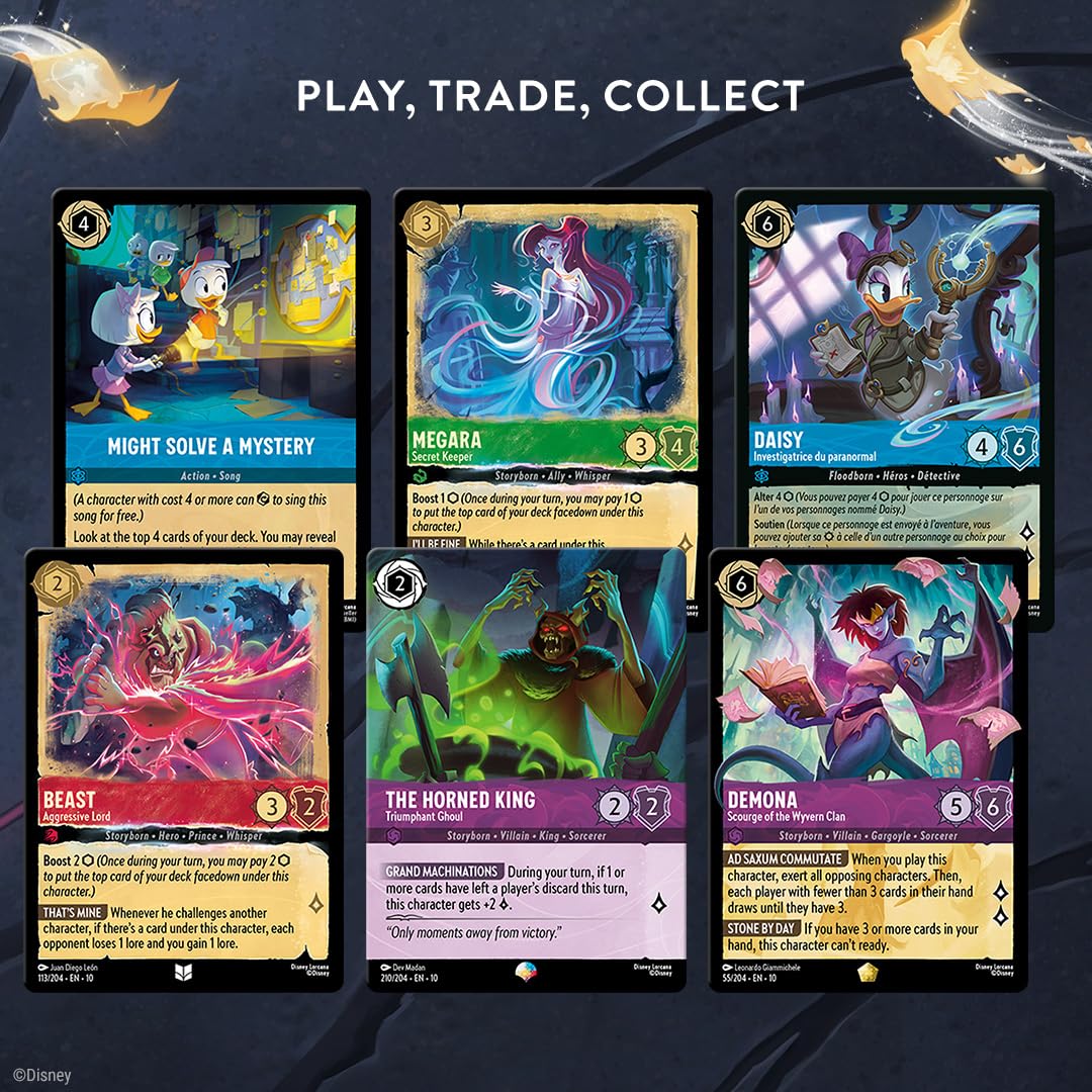 Ravensburger Disney Lorcana TCG: Whispers in The Well Assorted Single Booster Pack (12 Cards) - Collectible Trading Cards - Ideal for Disney Fans & TCG Players - Ages 8+