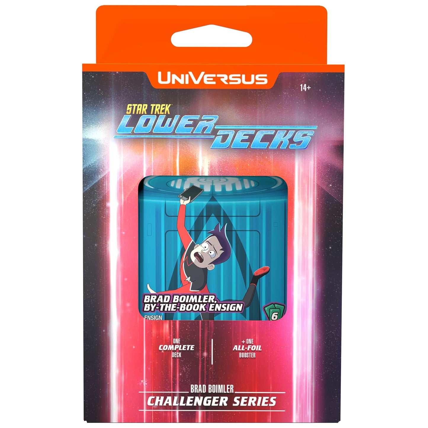 UVS Gamse UniVersus: Star Trek Lower Decks: Challenger Series - Boimler - 63 Card, 2 Character, Ready to Play Deck-Building Card Game, 6 Foil/Alt Art Cards