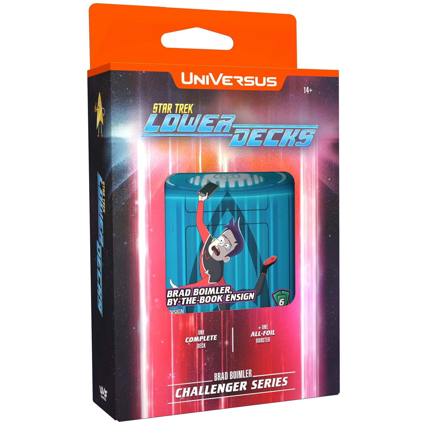 UVS Gamse UniVersus: Star Trek Lower Decks: Challenger Series - Boimler - 63 Card, 2 Character, Ready to Play Deck-Building Card Game, 6 Foil/Alt Art Cards