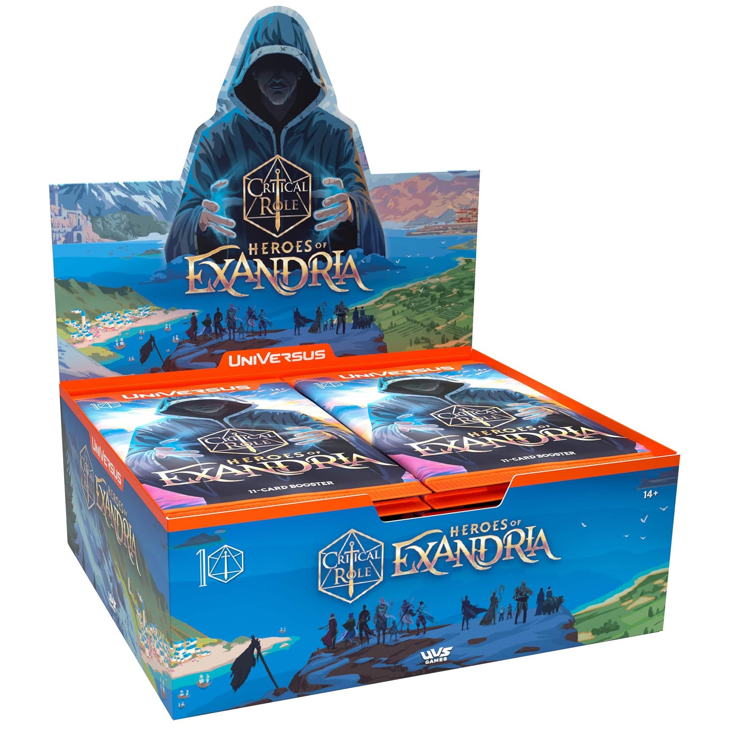 UniVersus: Critical Role: Heroes of Exandria - Booster Display - Includes 24 Booster Packs (11 Cards Ea), Deck-Building Card Game, Randomly Assorted