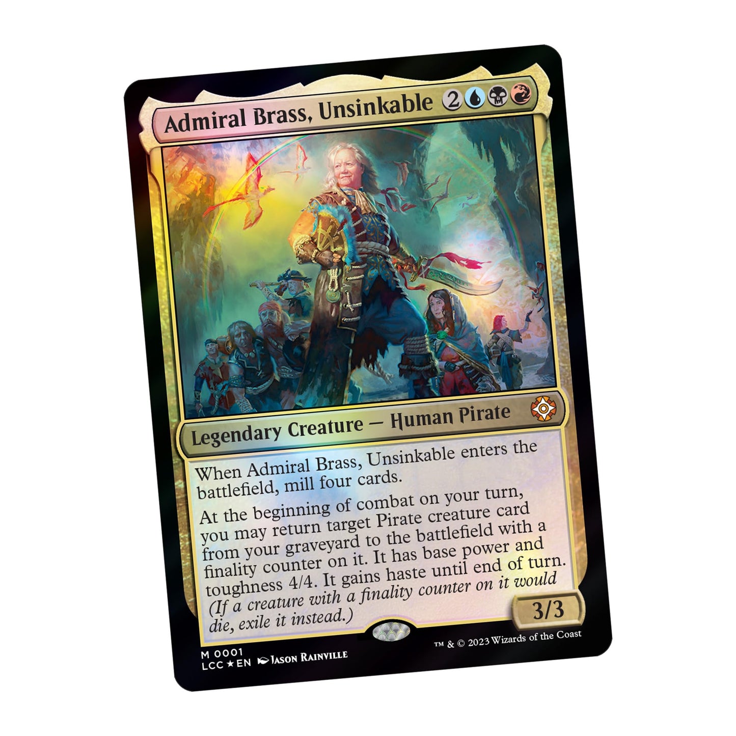 Magic: The Gathering The Lost Caverns of Ixalan Commander Deck - Ahoy Mateys (100-Card Deck, 2-Card Collector Booster Sample Pack + Accessories)