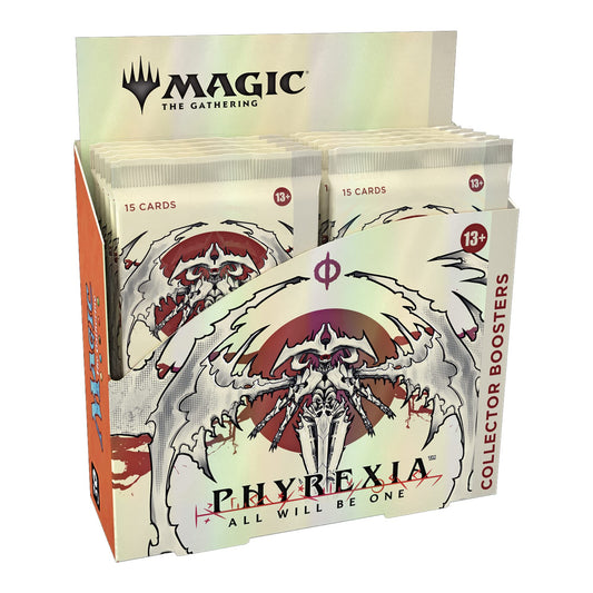 Magic The Gathering Phyrexia: All Will Be One Collector Booster Box | 12 Packs (180 Magic Cards) (Packaging May Vary)