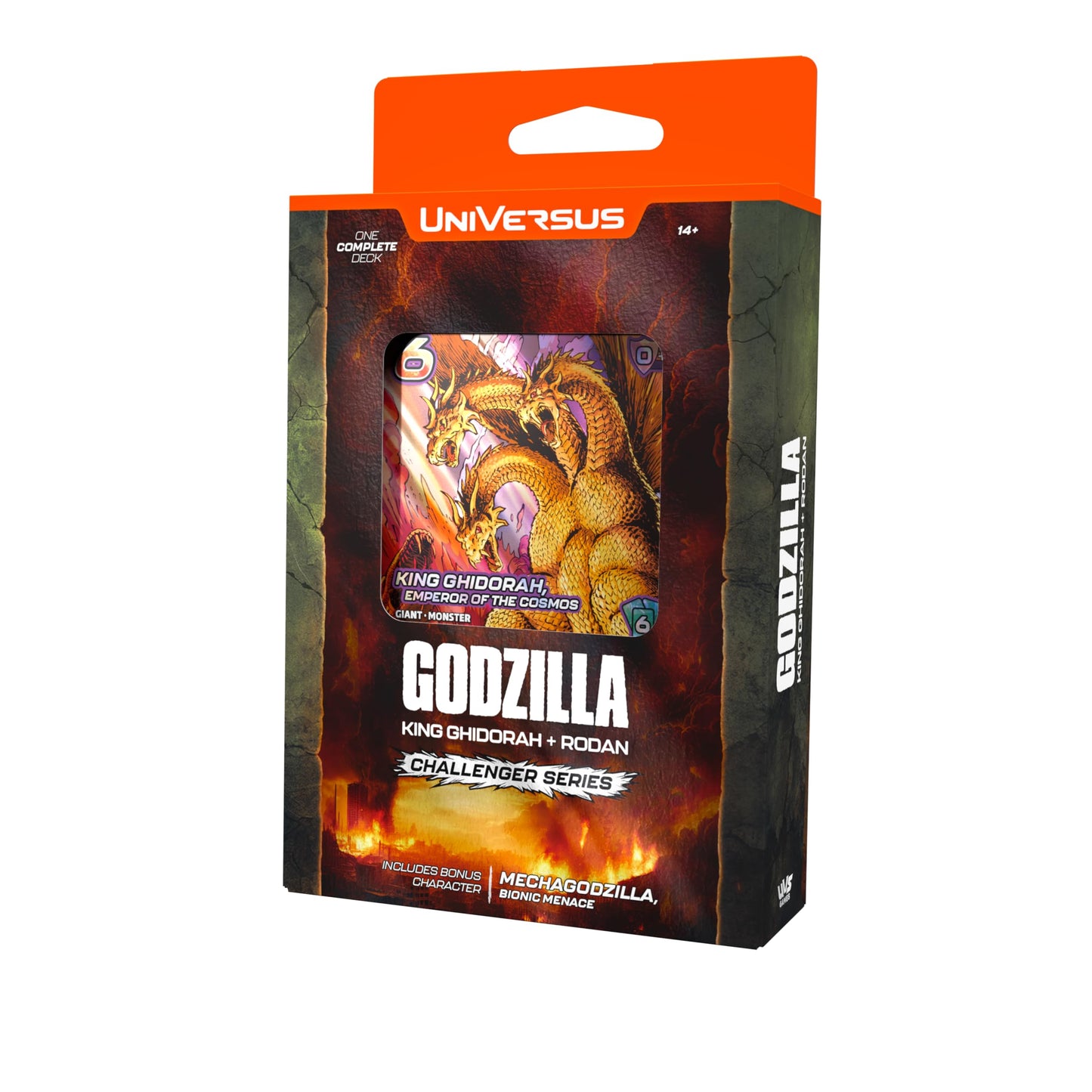 UniVersus Godzilla Challenger Series - King Ghidorah & Rodan Deck - 2 Character Decks, Ready to Play, Licensed, UVS Games