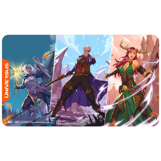 UniVersus: Critical Role: Heroes of Exandria - Pike, Percival, Keyleth of Vox Machina Playmat - 24 x 14, Neoprene, Tabletop Game Accessory, UVS Games