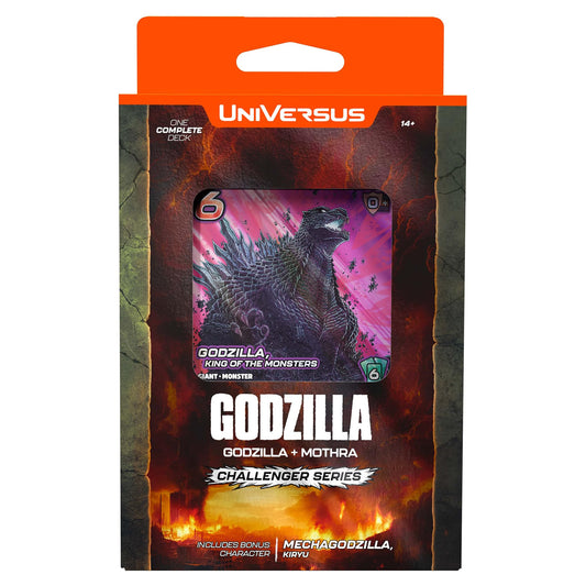 UniVersus Godzilla Challenger Series - Godzilla & Mothra Deck - 2 Character Decks, Ready to Play, Deck Building Card Game, Licensed, UVS Games