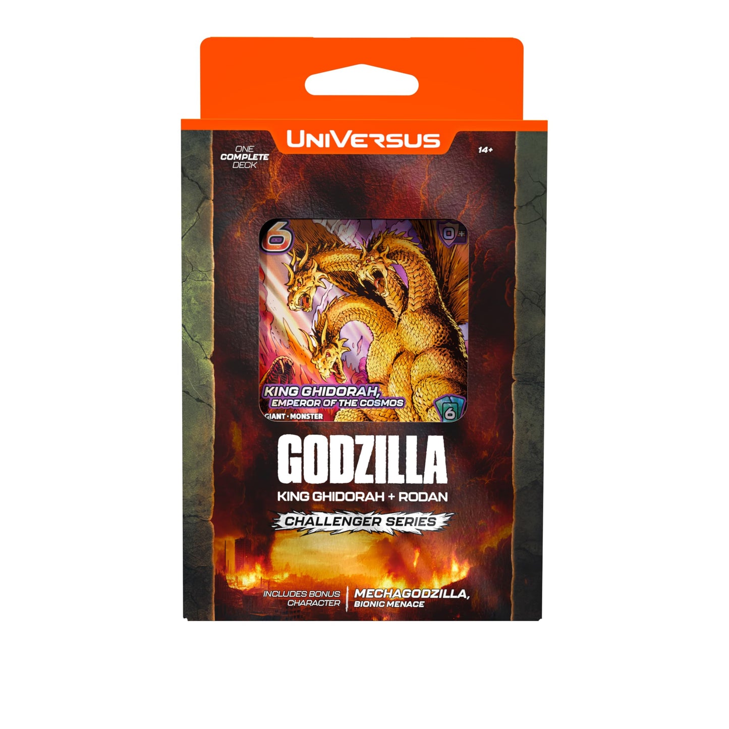 UniVersus Godzilla Challenger Series - King Ghidorah & Rodan Deck - 2 Character Decks, Ready to Play, Licensed, UVS Games