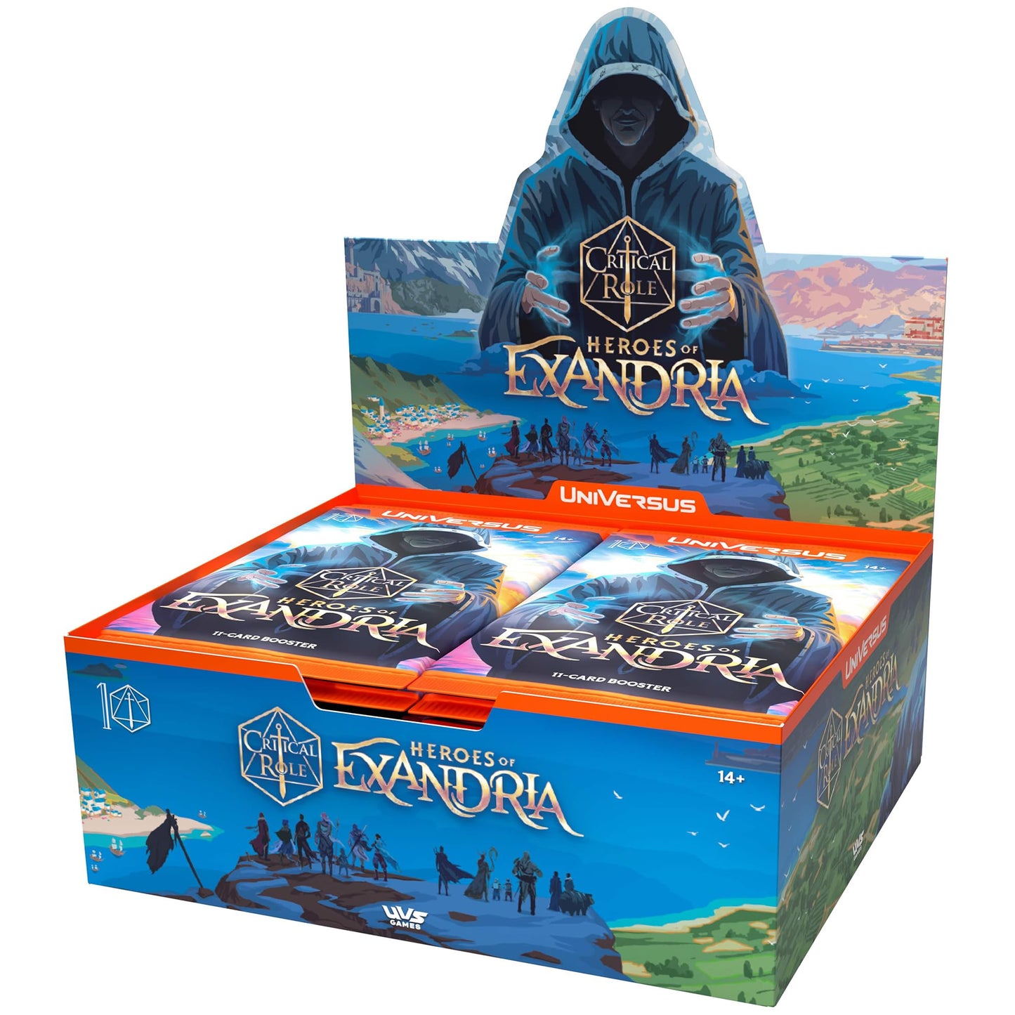 UniVersus: Critical Role: Heroes of Exandria - Booster Display - Includes 24 Booster Packs (11 Cards Ea), Deck-Building Card Game, Randomly Assorted